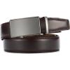 imageCHAOREN Mens Belt  Mens Ratchet Belt Leather 1 38quot for Dress Pant  Micro Adjustable Belt Fit EverywhereCharcoal Burgundy