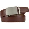 imageCHAOREN Mens Belt  Mens Ratchet Belt Leather 1 38quot for Dress Pant  Micro Adjustable Belt Fit EverywhereClassic Slash Brown