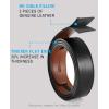 imageCHAOREN Mens Belt  Mens Ratchet Belt Leather 1 38quot for Dress Pant  Micro Adjustable Belt Fit EverywhereClassic Slash Cognac