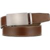 imageCHAOREN Mens Belt  Mens Ratchet Belt Leather 1 38quot for Dress Pant  Micro Adjustable Belt Fit EverywhereClassic Slash Cognac