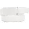 imageCHAOREN Mens Belt  Mens Ratchet Belt Leather 1 38quot for Dress Pant  Micro Adjustable Belt Fit EverywhereCrisp White