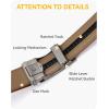 imageCHAOREN Mens Belt  Mens Ratchet Belt Leather 1 38quot for Dress Pant  Micro Adjustable Belt Fit EverywhereSandy