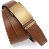 imageCHAOREN Mens Belt  Mens Ratchet Belt Leather 1 38quot for Dress Pant  Micro Adjustable Belt Fit EverywhereTan