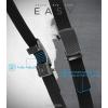 imageCHAOREN Mens Belt Stretchable  Elastic Golf Nylon Web Adjustable Belt 1 38quot  for Casual WearAcarbon Fiber ImperialBlack