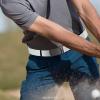 imageCHAOREN Mens Belt Stretchable  Elastic Golf Nylon Web Adjustable Belt 1 38quot  for Casual WearFcarbon Fiber ImperialWhite