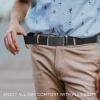imageCHAOREN Mens Belt Stretchable  Elastic Golf Nylon Web Adjustable Belt 1 38quot  for Casual WearGbeige