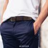 imageCHAOREN Stretch Belts for Men  Braided Elastic Golf Belt for Men 1 38quot Gift for Casual Jeans ShortsGun  Brown