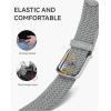imageCHAOREN Stretch Belts for Men  Braided Elastic Golf Belt for Men 1 38quot Gift for Casual Jeans ShortsLight Grey