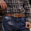 imageCHAOREN Full Grain Leather Belts for Men  Mens Belt for Jeans  Timeless Elegance for Casual DressCowhide Brown