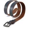 imageCHAOREN Full Grain Leather Belts for Men  Mens Belt for Jeans  Timeless Elegance for Casual DressDark Grey