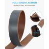 imageCHAOREN Full Grain Leather Belts for Men  Mens Belt for Jeans  Timeless Elegance for Casual DressDark Grey