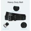 imageCHAOREN Full Grain Leather Belts for Men  Mens Belt for Jeans  Timeless Elegance for Casual DressDouble Black 35mm Width