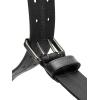 imageCHAOREN Full Grain Leather Belts for Men  Mens Belt for Jeans  Timeless Elegance for Casual DressDouble Black 35mm Width