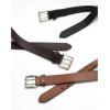 imageCHAOREN Full Grain Leather Belts for Men  Mens Belt for Jeans  Timeless Elegance for Casual DressDouble Brown