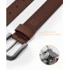 imageCHAOREN Full Grain Leather Belts for Men  Mens Belt for Jeans  Timeless Elegance for Casual DressGenuine Brown