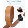 imageCHAOREN Full Grain Leather Belts for Men  Mens Belt for Jeans  Timeless Elegance for Casual DressLight Brown