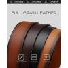 imageCHAOREN Full Grain Leather Belts for Men  Mens Belt for Jeans  Timeless Elegance for Casual DressTop Grain Brown