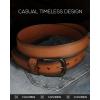 imageCHAOREN Full Grain Leather Belts for Men  Mens Belt for Jeans  Timeless Elegance for Casual DressTop Grain Light Brown