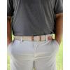 imageCHAOREN Golf Belts for Men  1 38quot Elastic Braided Stretch Mens Belts Casual  Fit Golf Pants Jeans ShortsSilver  Beige