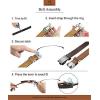 imageCHAOREN Italian Ratchet Belt Genuine Leather for Jeans Comfort Casual Belt  No Magnet or Spring Adjustable Trim to Fit