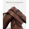 imageCHAOREN Mens Belts Leather 1 Pack  125quot Reversible Belts for Men for Dress Pants  One Belt Two ColorsBlackDark Brown