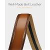 imageCHAOREN Mens Dress Belt  Ratchet Belt Leather 1 14quot Comfort Click  Perfect Companion to Mens Dress ShoesBrown