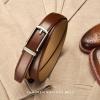 imageCHAOREN Mens Dress Belt  Ratchet Belt Leather 1 14quot Comfort Click  Perfect Companion to Mens Dress ShoesCognac