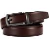 imageCHAOREN Mens Dress Belt  Ratchet Belt Leather 1 14quot Comfort Click  Perfect Companion to Mens Dress ShoesDark Brown
