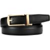 imageCHAOREN Mens Dress Belt  Ratchet Belt Leather 1 14quot Comfort Click  Perfect Companion to Mens Dress ShoesGold