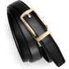imageCHAOREN Mens Dress Belt  Ratchet Belt Leather 1 14quot Comfort Click  Perfect Companion to Mens Dress ShoesGold