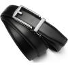 imageCHAOREN Mens Dress Belt  Ratchet Belt Leather 1 14quot Comfort Click  Perfect Companion to Mens Dress ShoesSilver