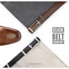 imageCHAOREN Mens Leather Ratchet Belt Pack of Two  Black One Size  Adjustable Scratch Resistant Luxury PackagingBlackCognac