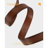 imageCHAOREN Ratchet Belts for Men  15quot Mens Belts Genuine Leather for Causual Jeans  Versatile Fit Customizable StyleBrown