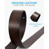 imageCHAOREN Ratchet Belts for Men  15quot Mens Belts Genuine Leather for Causual Jeans  Versatile Fit Customizable StyleBurgundy