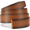 imageCHAOREN Ratchet Belts for Men  15quot Mens Belts Genuine Leather for Causual Jeans  Versatile Fit Customizable StyleLight Brown