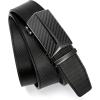 imageCHAOREN Ratchet Belts for Men  Leather Belt Men for Jeans Casual Dress 1 38quot  Micro Adjustable Belt Fit EverywhereBasic T  Black