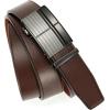imageCHAOREN Ratchet Belts for Men  Leather Belt Men for Jeans Casual Dress 1 38quot  Micro Adjustable Belt Fit EverywhereCross  Dark Brown
