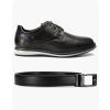 imageCHAOREN Ratchet Kids Belt Dress Boys Leather Belt Adjustable for Casual and Formal WearBlack