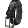 imageCHAOREN Full Grain Leather Belts for Men  Mens Belt for Jeans  Timeless Elegance for Casual DressHammered Black
