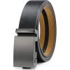 imageCHAOREN Italian Ratchet Belt Genuine Leather for Jeans Comfort Casual Belt  No Magnet or Spring Adjustable Trim to Fit