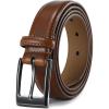 imageCHAOREN Mens Dress Belt  Genuine Leather Belt for Men 1 18quot Formal  Perfect Companion to Mens Dress ShoesBrown Belt Men