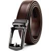 imageCHAOREN Mens Dress Belt  Ratchet Belt Leather 1 14quot Comfort Click  Perfect Companion to Mens Dress ShoesDark Brown