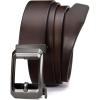 imageCHAOREN Ratchet Belts for Men  15quot Mens Belts Genuine Leather for Causual Jeans  Versatile Fit Customizable StyleBurgundy