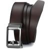 imageCHAOREN Ratchet Belts for Men  15quot Mens Belts Genuine Leather for Causual Jeans  Versatile Fit Customizable StyleDark Brown