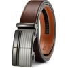 imageCHAOREN Ratchet Belts for Men  Leather Belt Men for Jeans Casual Dress 1 38quot  Micro Adjustable Belt Fit EverywhereCross  Dark Brown