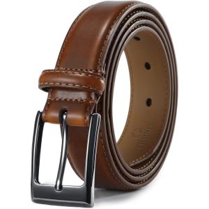 imageCHAOREN Mens Dress Belt  Genuine Leather Belt for Men 1 18quot Formal  Perfect Companion to Mens Dress ShoesBrown Belt Men
