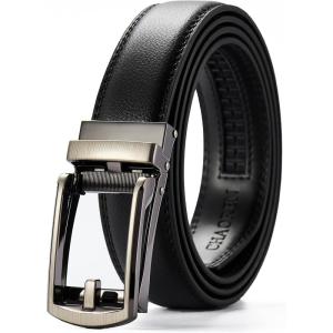 imageCHAOREN Mens Dress Belt  Ratchet Belt Leather 1 14quot Comfort Click  Perfect Companion to Mens Dress ShoesLaser