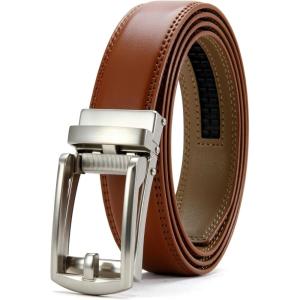 imageCHAOREN Mens Dress Belt  Ratchet Belt Leather 1 14quot Comfort Click  Perfect Companion to Mens Dress ShoesSienna