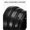 imageCHAOREN Boys Belt  1 18quot Leather Kids Belt for Dress  Perfect Companion to Youth Formal OutfitBlack