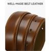imageCHAOREN Boys Belt  1 18quot Leather Kids Belt for Dress  Perfect Companion to Youth Formal OutfitBrown
